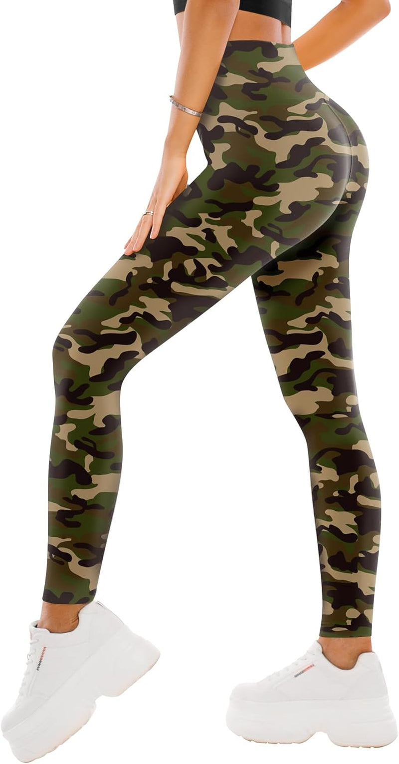 High Waisted Leggings for Women - Full Length Capri Buttery Soft Yoga Pants for Workout Athletic
