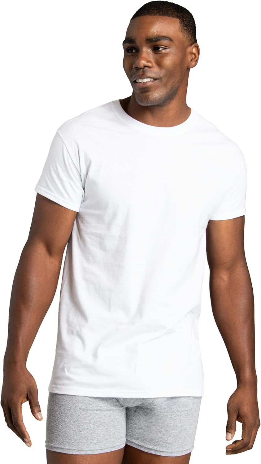 Men'S Undershirts, Moisture Wicking & Tag Free, Short Sleeve Crew T-Shirts