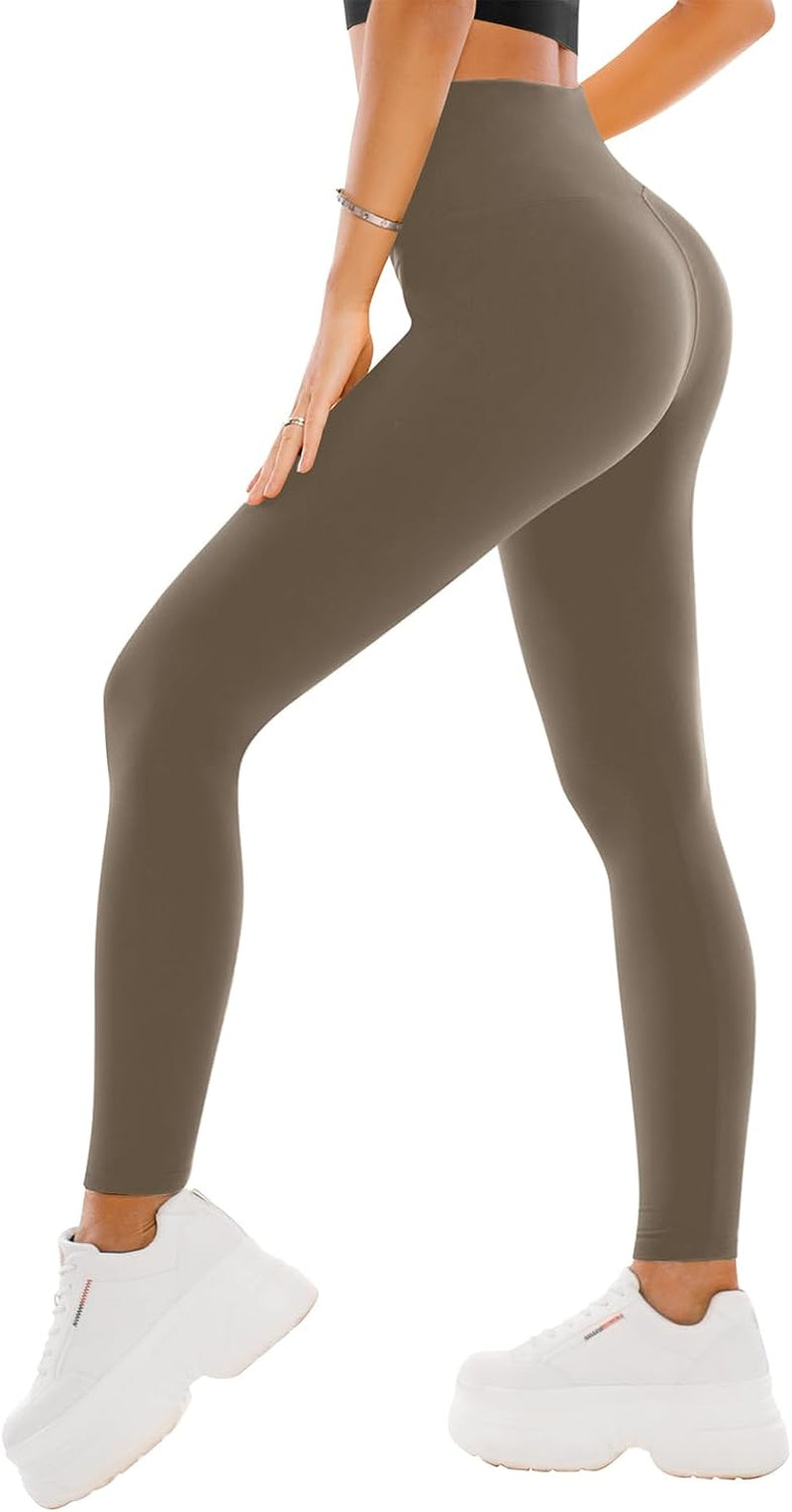 High Waisted Leggings for Women - Full Length Capri Buttery Soft Yoga Pants for Workout Athletic