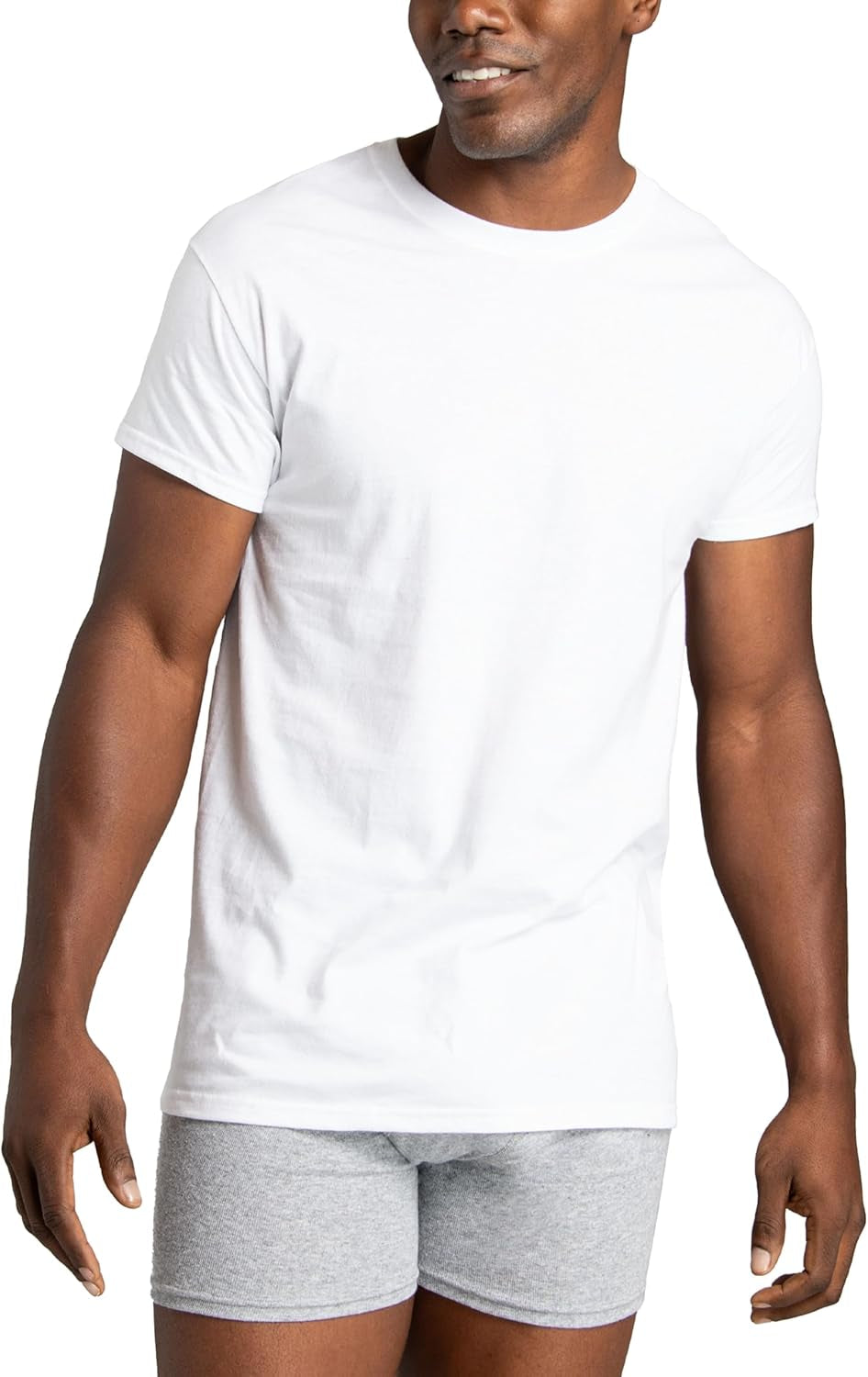 Men'S Undershirts, Moisture Wicking & Tag Free, Short Sleeve Crew T-Shirts