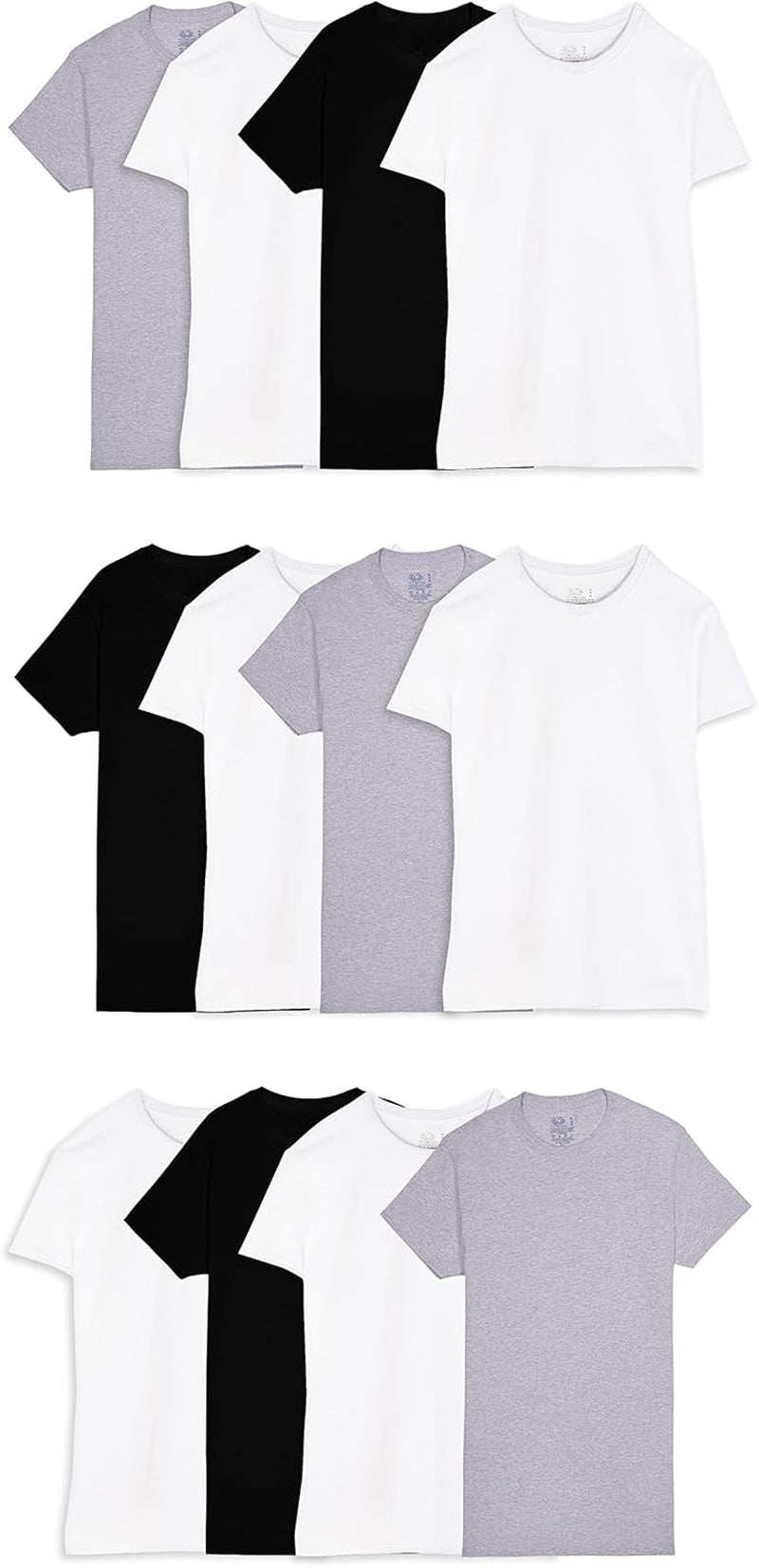 Men'S Undershirts, Moisture Wicking & Tag Free, Short Sleeve Crew T-Shirts