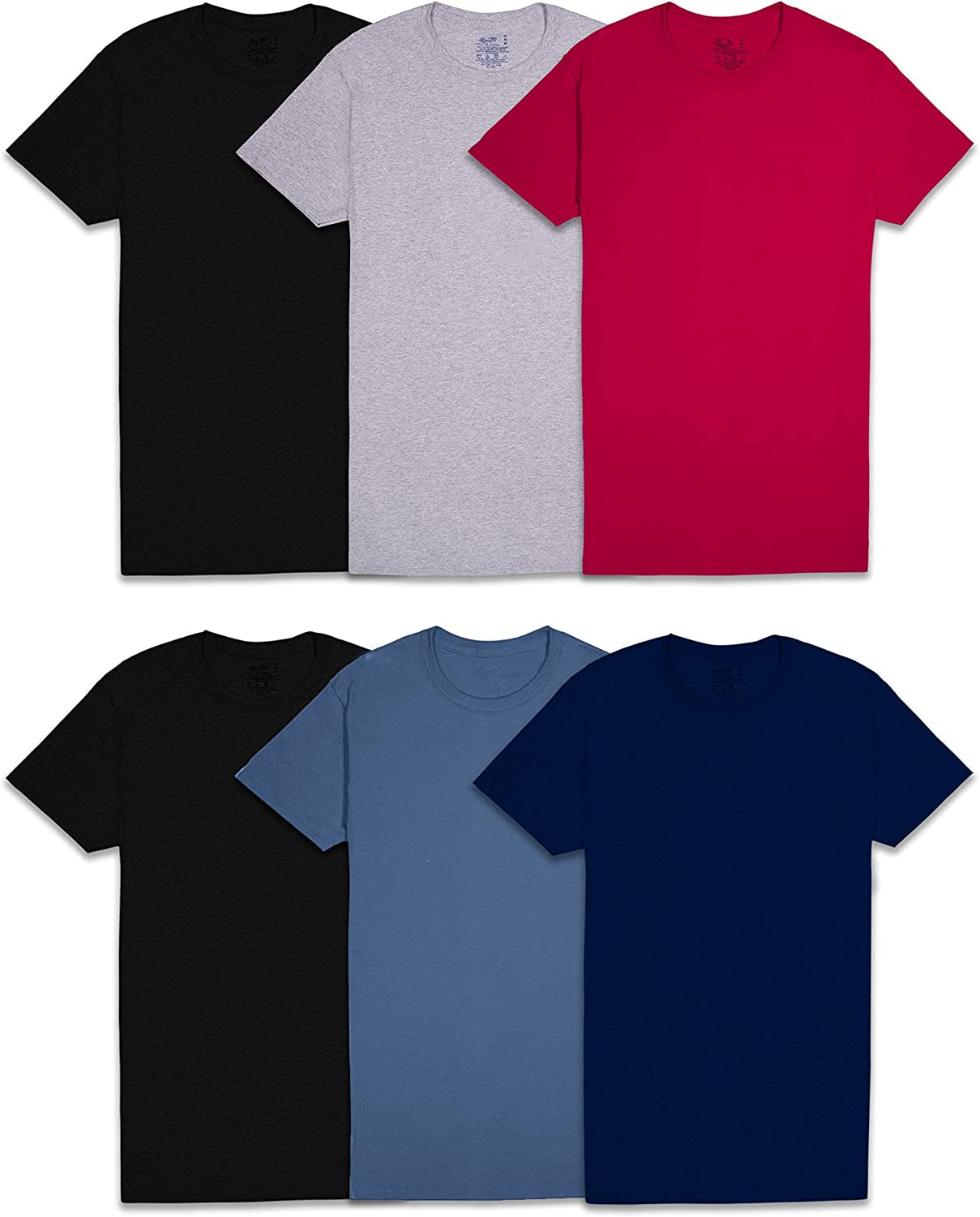 Men'S Undershirts, Moisture Wicking & Tag Free, Short Sleeve Crew T-Shirts