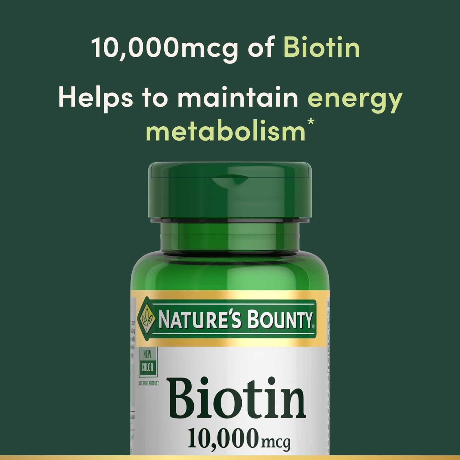 Biotin Supplement for Hair, Skin, and Nails - 10,000 Mcg, 120 Softgels