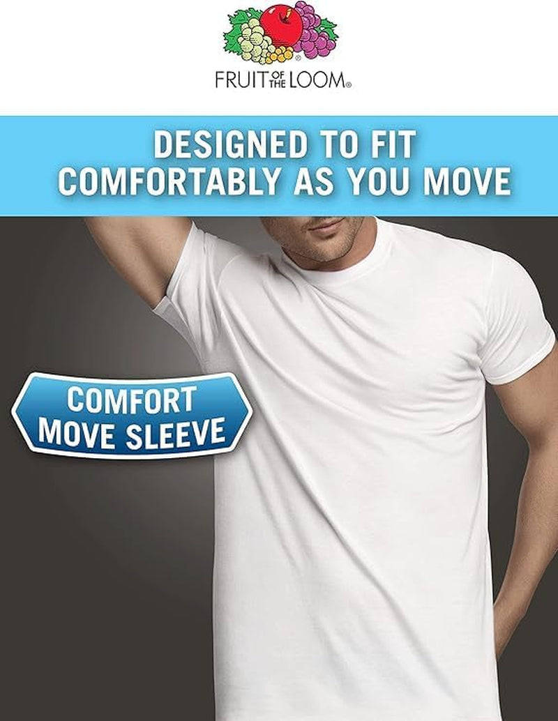 Men'S Undershirts, Moisture Wicking & Tag Free, Short Sleeve Crew T-Shirts
