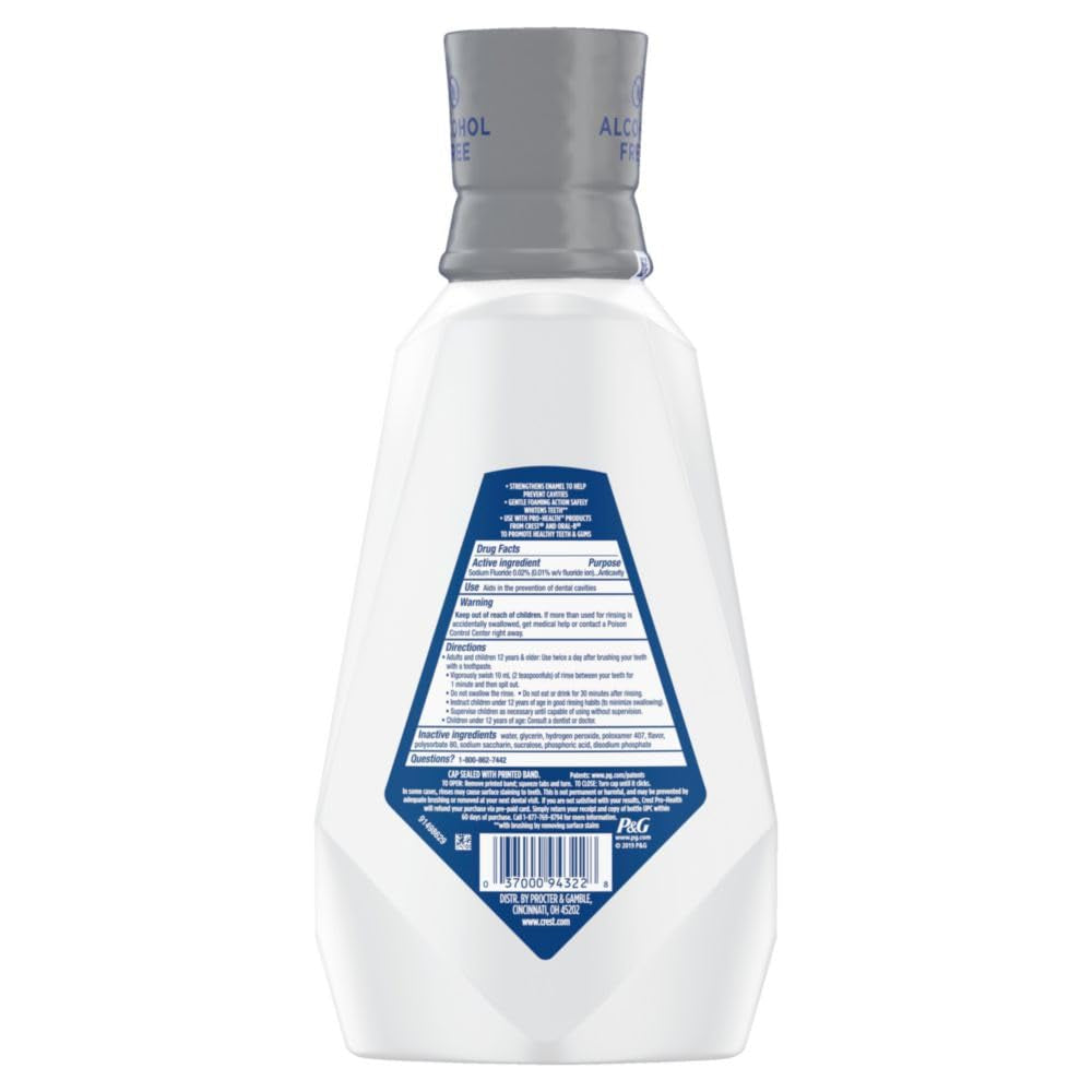Pro-Health Advanced Mouthwash, Alcohol Free, Extra Whitening, Energizing Mint Flavor, 946 Ml (32 Fl Oz)