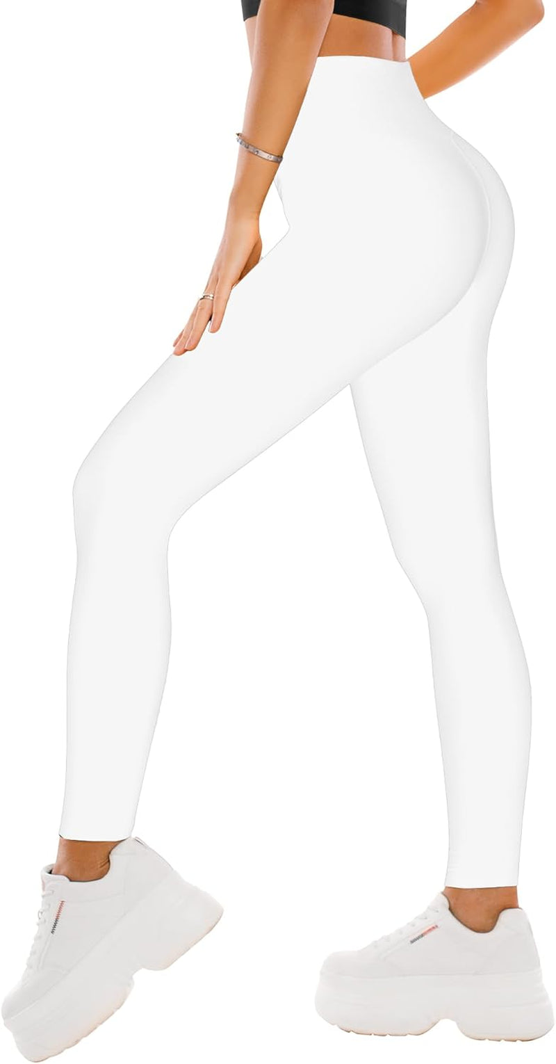 High Waisted Leggings for Women - Full Length Capri Buttery Soft Yoga Pants for Workout Athletic