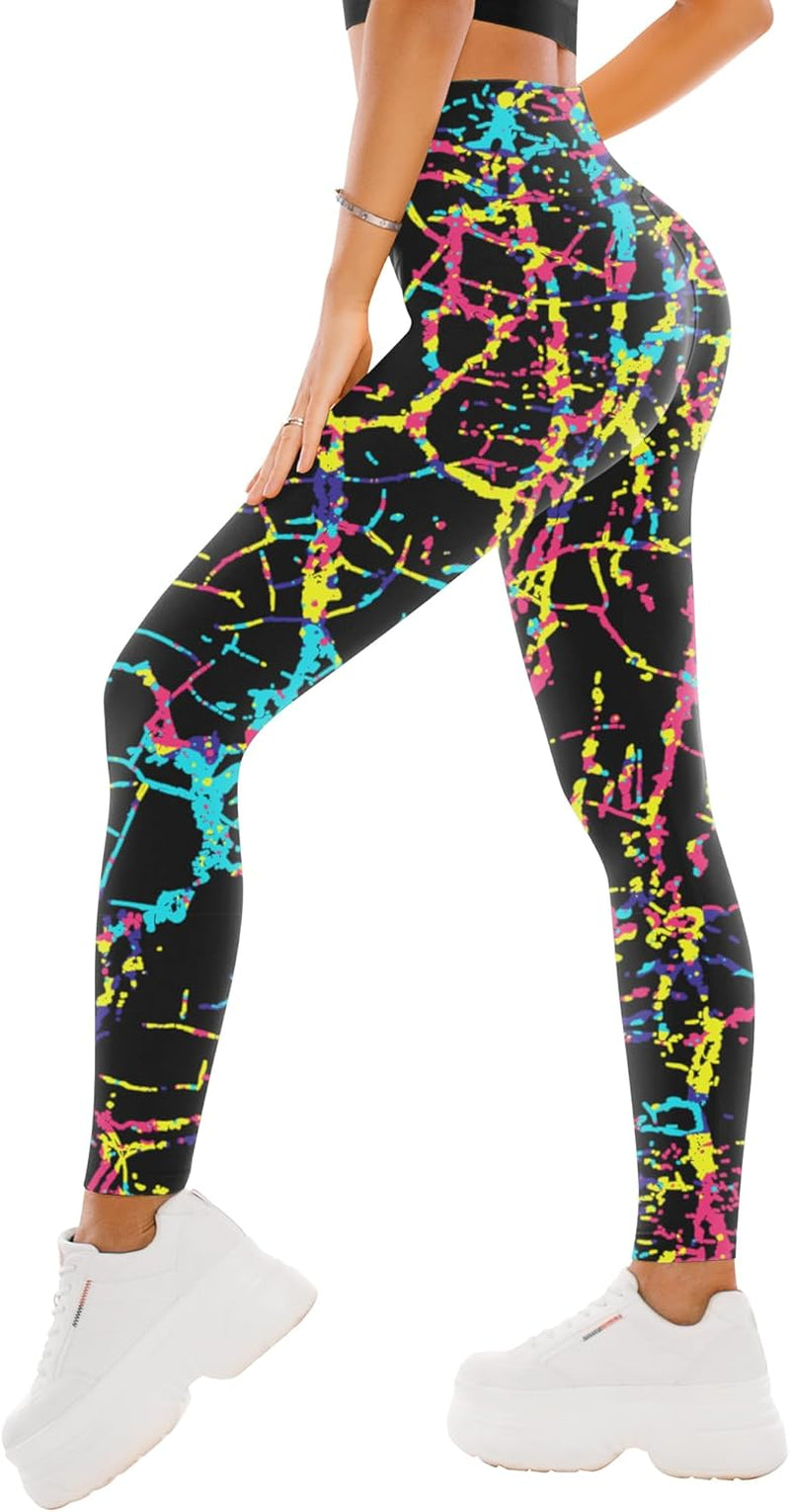 High Waisted Leggings for Women - Full Length Capri Buttery Soft Yoga Pants for Workout Athletic