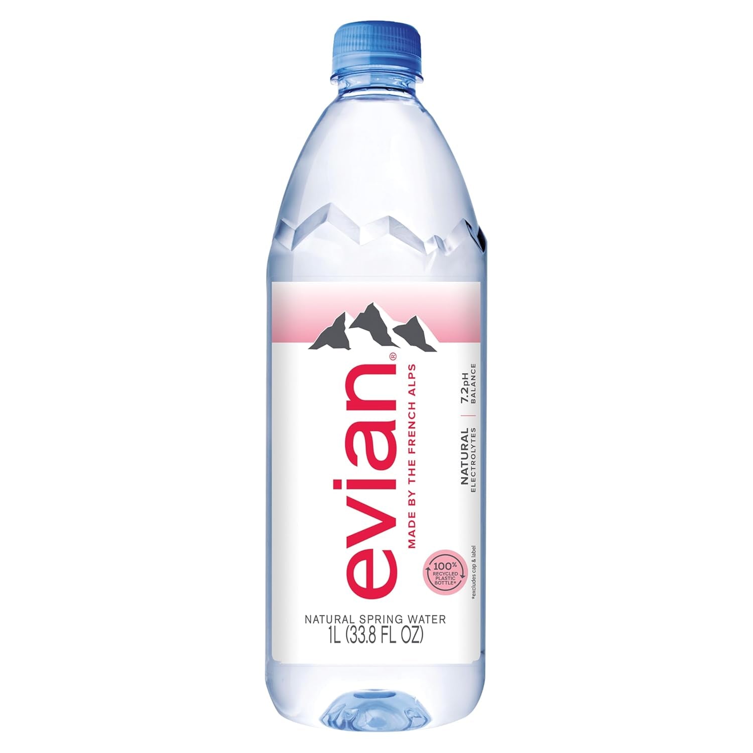 Natural Spring Water, 1 L Bottle, 12 Pack