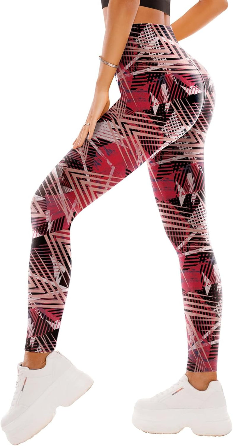 High Waisted Leggings for Women - Full Length Capri Buttery Soft Yoga Pants for Workout Athletic
