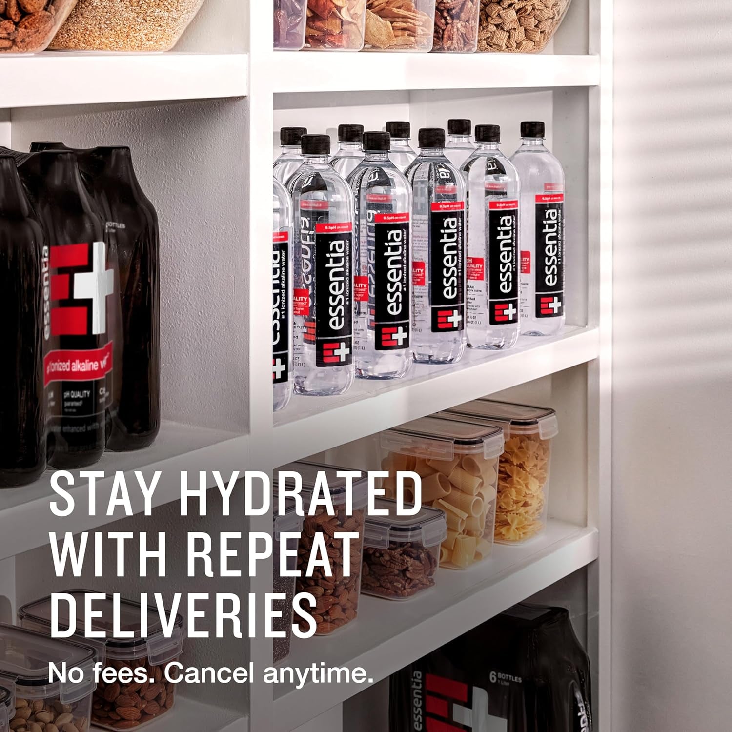 Essentia Water Bottled, Ionized Alkaline Water:99.9% Pure, Infused with Electrolytes, 9.5 Ph or Higher with a Clean, Smooth Taste, 1 Litre (Pack of 12)
