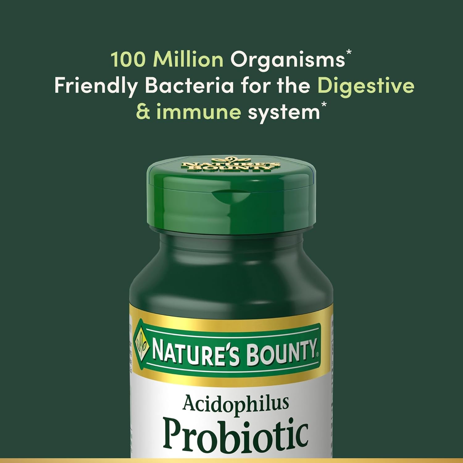 Acidophilus Probiotic, Daily Probiotic Supplement, Digestive Health, 200 Tablets, Twin Pack