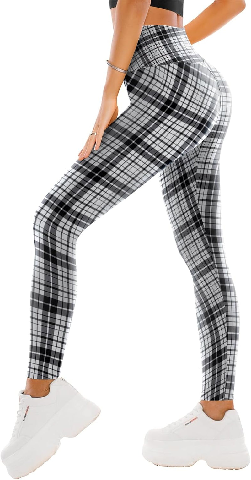 High Waisted Leggings for Women - Full Length Capri Buttery Soft Yoga Pants for Workout Athletic