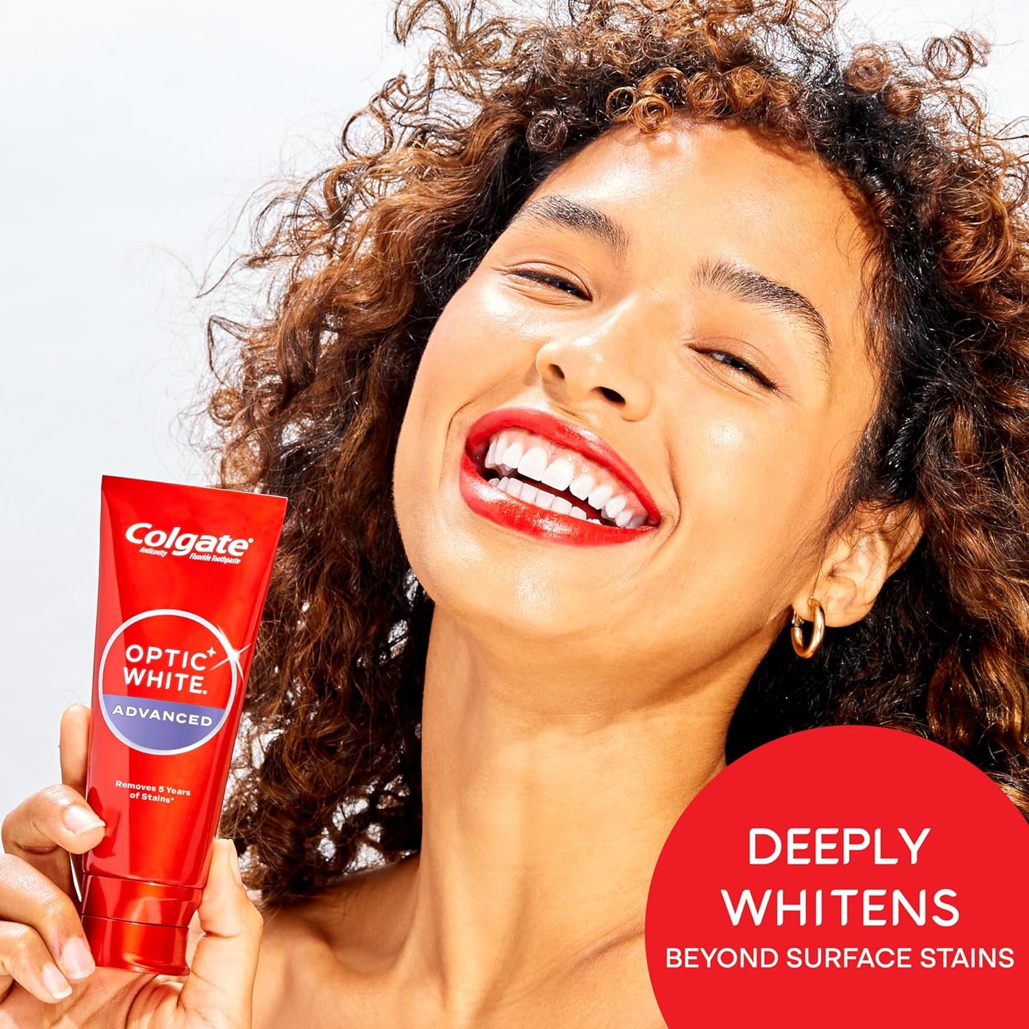 Optic White Advanced Teeth Whitening Toothpaste, 2% Hydrogen Peroxide Toothpaste, Sparkling White, 3.2 Oz, 3 Pack