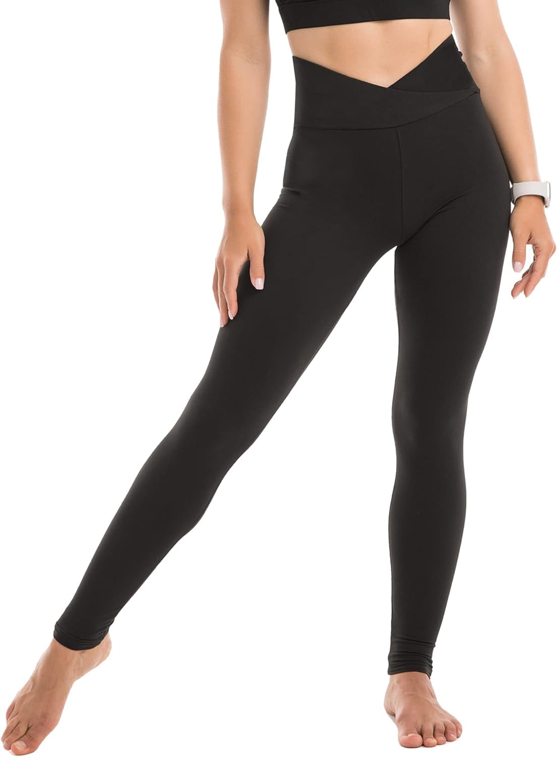 High Waisted Leggings for Women - Full Length Capri Buttery Soft Yoga Pants for Workout Athletic